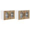 vidaXL Kitchen Wall Cabinet 2 pcs Artisan Oak 60 x 31 x 40 cm