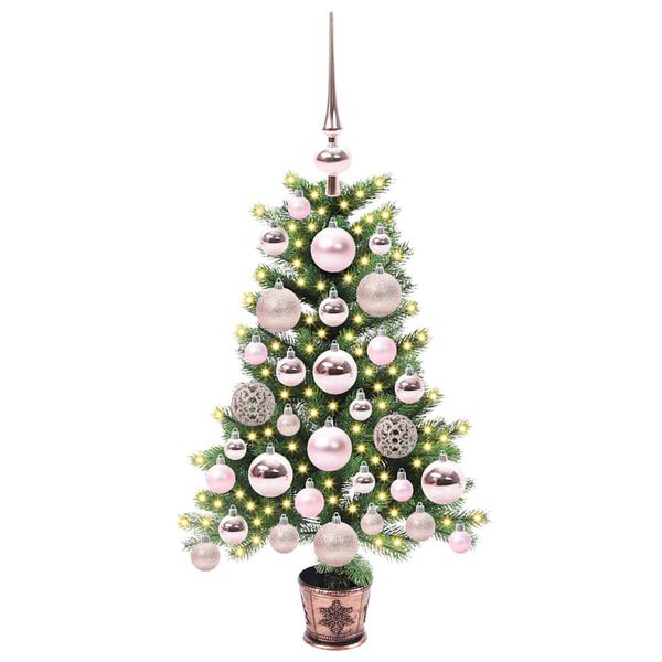 vidaXL Christmas Tree with 150 LEDs with Stand Green 65 cm PE