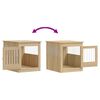 vidaXL Dog Crate Furniture Sonoma Oak 64.5x80x71 cm Engineered Wood