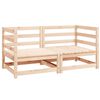 vidaXL Corner Sofa | Natural Wood | Solid pinewood | 70 cm | Modular