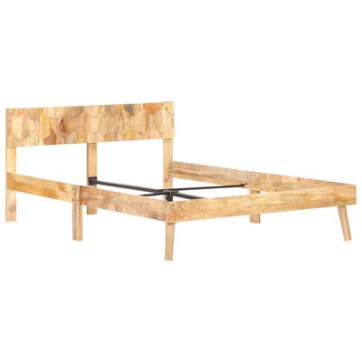 vidaXL Bed Frame Solid Mango Wood 120x200 cm