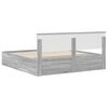 vidaXL Bed Frame Grey Sonoma 200 x 200 cm Engineered Wood