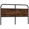 vidaXL Replace Headboard Smoked Oak 160 cm Steel and Engineered Wood