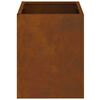 vidaXL Garden Planter Weathering Steel 32 x 32 x 40 cm