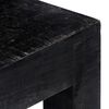 vidaXL Console Table Black 118x30x76 cm Solid Mango Wood