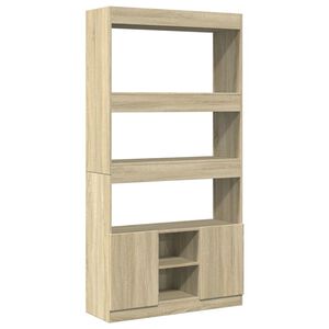 vidaXL Highboard&nbsp;Sonoma Oak 92x33x180 cm Engineered Wood