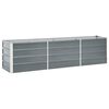 vidaXL Raised Bed | Grey | Galvanised steel | 240 x 40 x 45 cm | Durable