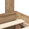 vidaXL Bed Frame with Drawer Artisan Oak 180 x 200 cm Engineered Wood