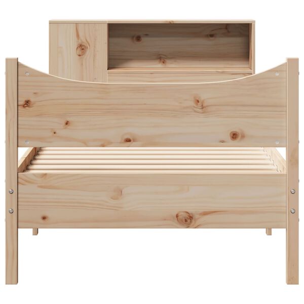 vidaXL Bed Frame without Mattress 90x190 cm Single Solid Wood Pine