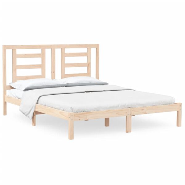 vidaXL Bed Frame without Mattress 160x200 cm Solid Wood Pine