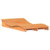 vidaXL Sun Lounger Wax Brown 205x110x31.5 cm Solid Wood Pine
