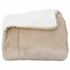 vidaXL Throw Blanket Beige 220 x 240 cm Fleece