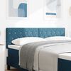 vidaXL LED Headboard with LED Strip Lights Dark Blue 144 cm Polyester