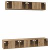 vidaXL TV Cabinet Set Wall-mounted 5 pcs Artisan Oak Engineered Wood