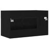 vidaXL Sink cabinet Black Oak 38.5 x 100 x 46 cm Engineered Wood