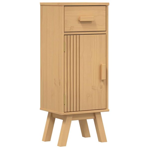 vidaXL Bathroom Cabinet Olden Brown 35 x 30 x 90 cm Solid Pine wood