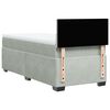 vidaXL Box Spring Bed with Mattress Light Grey 100x200 cm Velvet