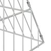 vidaXL Chicken Cage Silver 650 x 100 x 85 cm Galvanised Steel