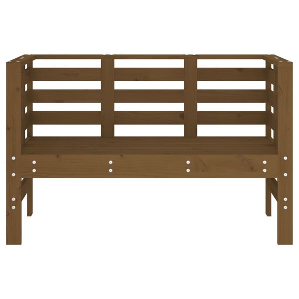 vidaXL Garden Bench Honey Brown 111.5x53x71 cm Solid Wood Pine