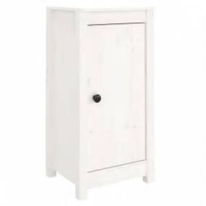 vidaXL Sideboard White 39x35x80 cm Solid Wood Pine