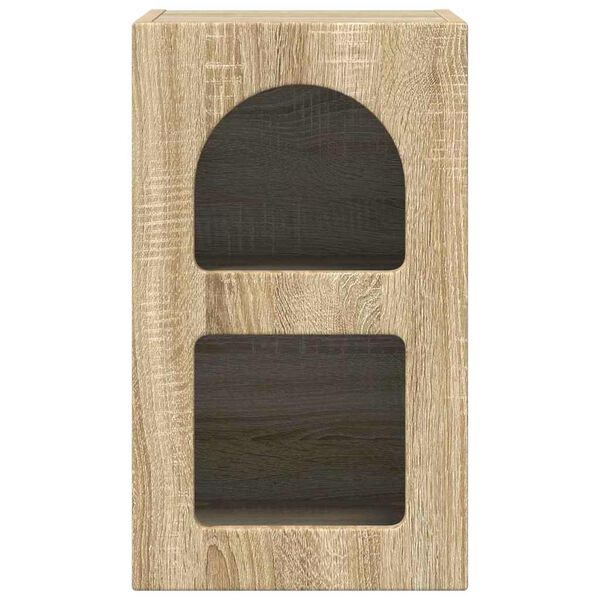 vidaXL Bedside Table Sonoma Oak 29.5 x 35 x 50 cm Engineered Wood