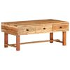 vidaXL Coffee Table | Natural Acacia | Solid Acacia Wood | Medium | Storage