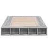 vidaXL Bed Frame without Mattress Grey Sonoma 120x190 cm Small Double