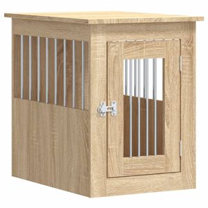 vidaXL Dog Crate Furniture Sonoma Oak 45x62x59 cm Engineered Wood