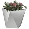 vidaXL Planter Silver 30 x 30 x 30 cm Galvanised Steel