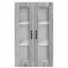 vidaXL Kitchen Wall Cabinet Wall-mounted Grey Sonoma 60 x 31 x 100 cm