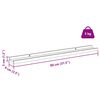 vidaXL Wall Shelf 2 pcs White Marble 80 x 9 x 3 cm Engineered Wood