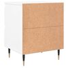 vidaXL Bedside Cabinets 2 pcs White 40x35x50 cm Engineered Wood