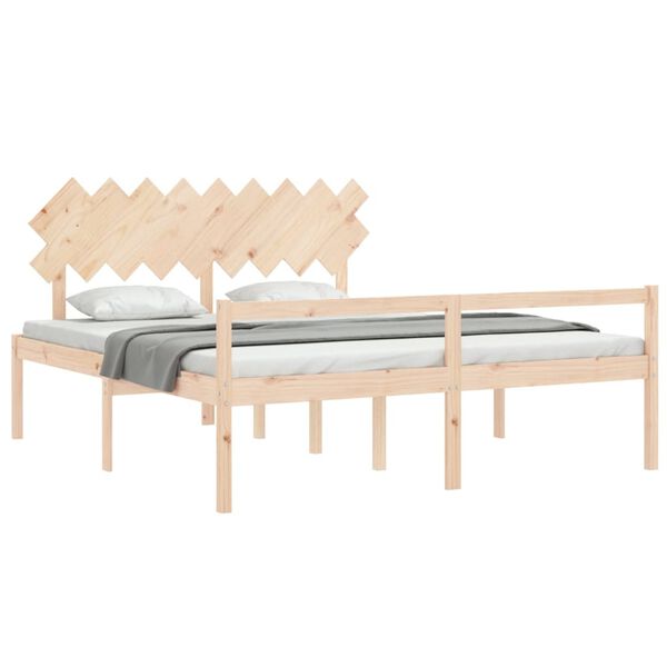 vidaXL Senior Bed without Mattress Super King Size Solid Wood