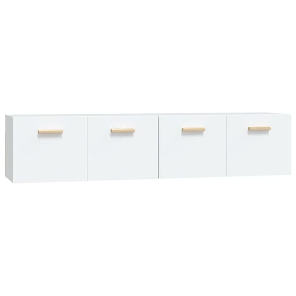 vidaXL Wall Cabinets 2 pcs White 80x35x36.5 cm Engineered Wood
