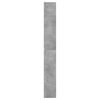 vidaXL Shoe Cabinet Concrete Grey 60x21x163.5 cm Engineered Wood
