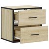 vidaXL Wall-mounted Bedside Cabinet Sonoma Oak 40x31x39.5 cm
