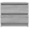 vidaXL Bed Cabinets 2 pcs Grey Sonoma 50x39x43.5 cm Engineered Wood