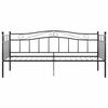 vidaXL Sofa Bed Frame without Mattress Black Metal 90x200 cm