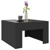 vidaXL Coffee Table with Infinity LED Black 50x50x30 cm