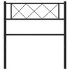 vidaXL Metal Headboard Black 100 cm