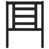 vidaXL Bed Headboard Black 81x4x100 cm Solid Wood Pine