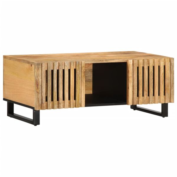 vidaXL Coffee Table 100x55x40 cm Solid Wood Rough Mango