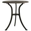 vidaXL Garden Table | Bronze | Cast Aluminium | Medium | Durable
