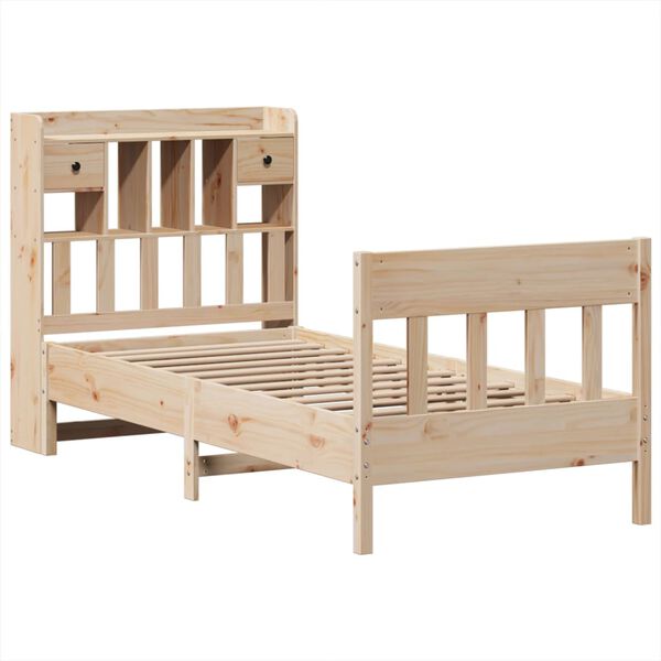 vidaXL Bed Frame without Mattress 100x200 cm Solid Wood Pine