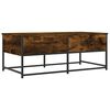 vidaXL Coffee Table Smoked Oak 100x51x40 cm Engineered Wood
