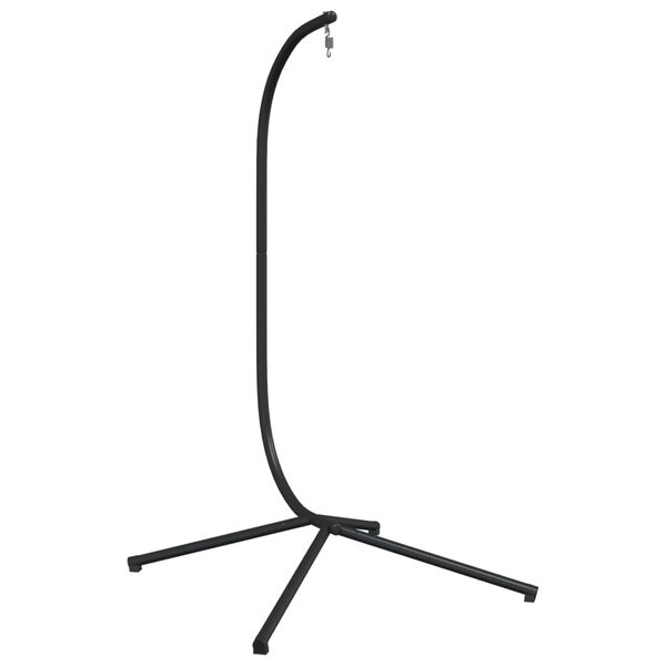 vidaXL Hanging Egg Chair Stand without Basket Black Steel