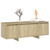 vidaXL TV Cabinet Sonoma Oak 120x30x40.5 cm Engineered Wood