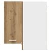 vidaXL Hanging Corner Cabinet Lyon Artisan Oak 57x57x60 cm Engineered Wood