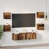 vidaXL TV Cabinet Set Wall-mounted 6 pcs Old Wood Engineered Wood