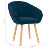 vidaXL Dining Chair Blue 62 x 58 x 76 cm Velvet